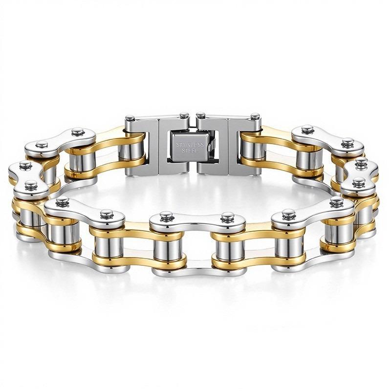 1PC Selected Titanium Steel Handheld Bicycle Chain Men's Elegant Simple Stainless Steel Single Bike Chain Wrist Chain Motorcycle Chain