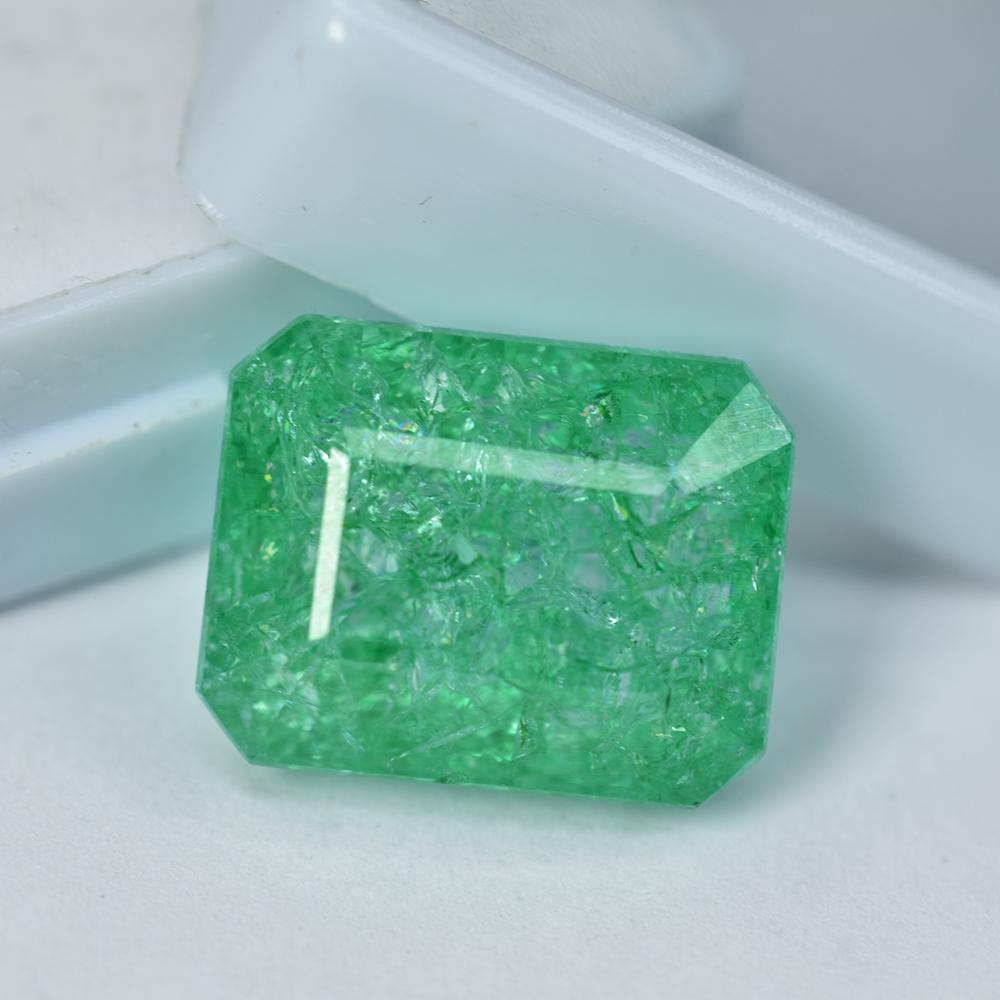 Natural Green Emerald 23.05ct Emerald Cut Certified Loose Gemstone