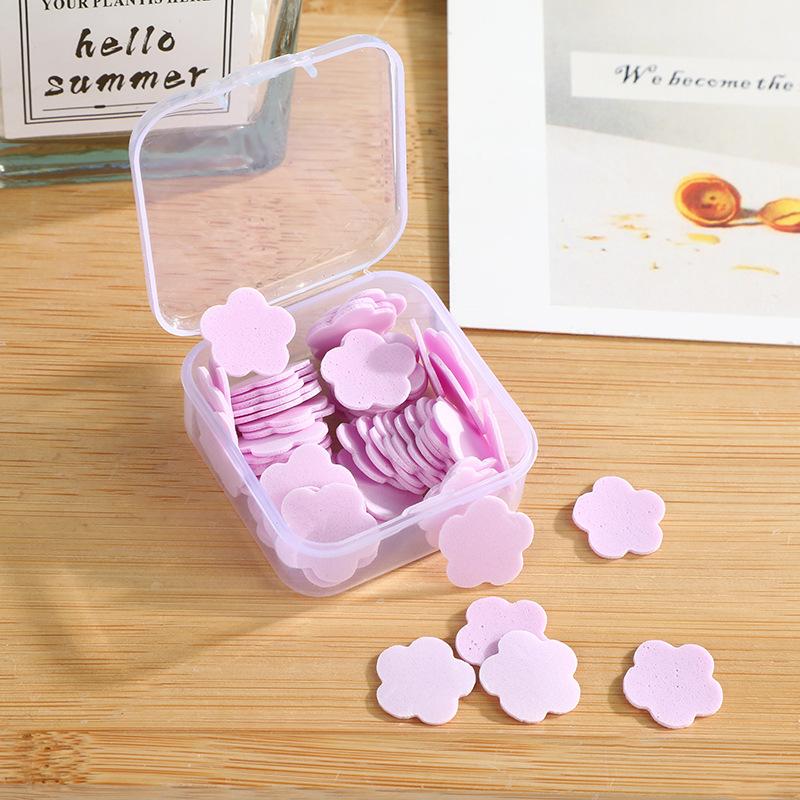 50pcs/box New Cloud Shape Disposable Hand Soop Flake Business Trip Travel Portable Hand Cleansing Soap Tablets Hand Soap