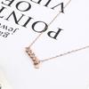 Stylish And Simple Dream Letter Zircon Necklace Jewelry Women'S Niche Titanium Steel Love Collarbone Chain Does Not Fade