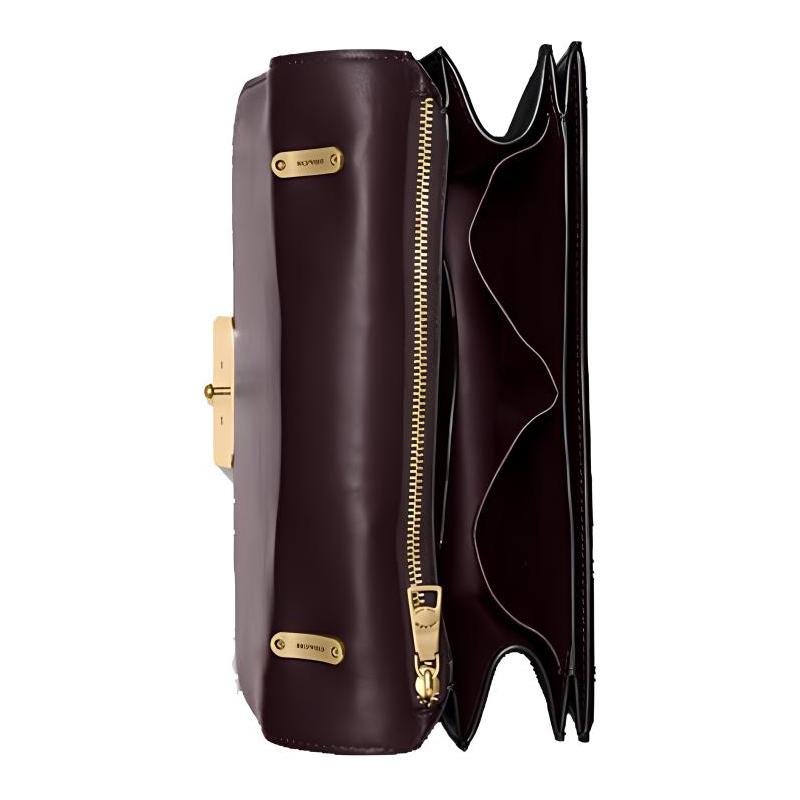 Coach Alie 23 Cowhide Woven Crossbody Shoulder Flap Bag Cowhide Handheld Crossbody Shoulder Bag Women's Black