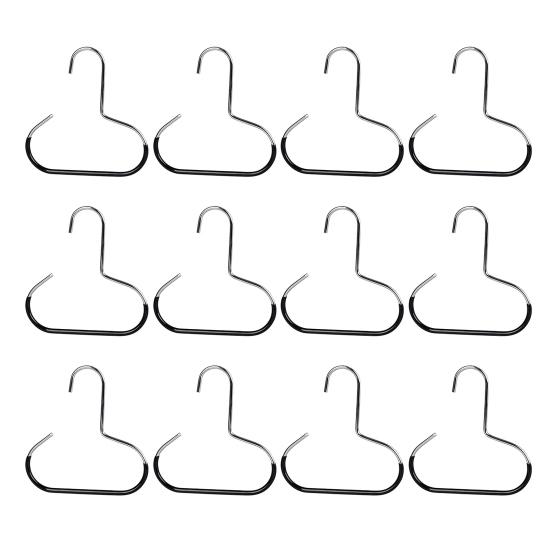 12Pcs Circle Ring Hat Hanger Hooks Strong Load-bearing Multipurpose Baseball Cap Organizer Scarf Towel Tie Storage Holder