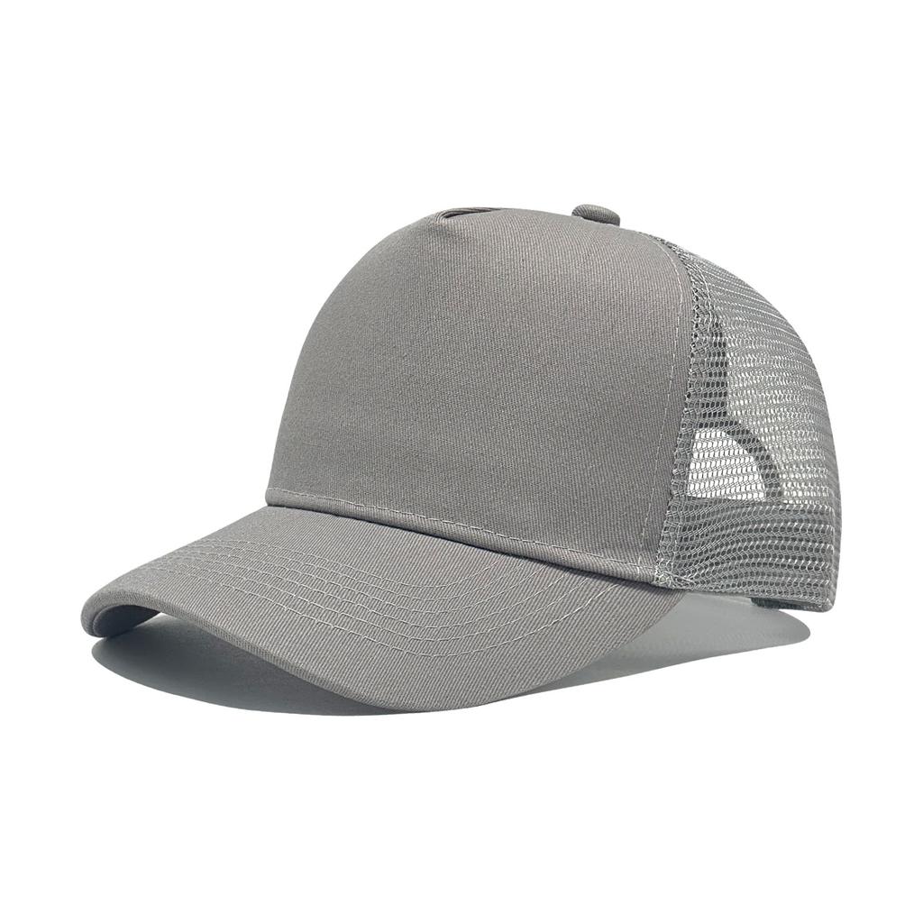 Solid Color Mesh Trucker Cap, Unisex Outdoor Breathable Baseball Cap, Available In Multiple Colors