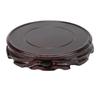 Carved Round Wooden Base Round Wooden Pedestal Base Oriental Display Stand  Table Decoration