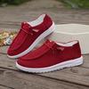 Plus-size Breathable Casual Shoes, Flat-soled Single Shoes, Women's Shoes