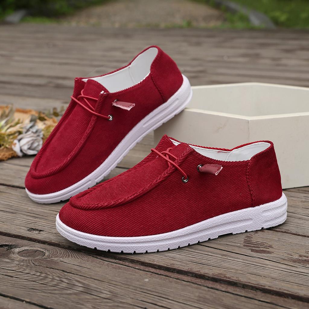 Plus-size Breathable Casual Shoes, Flat-soled Single Shoes, Women's Shoes