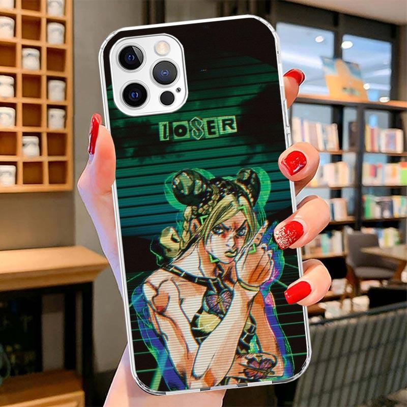 JoJo Bizarre Adventure Jolyne Cujoh Cover Phone Case For iPhone 16 17 Air 15 14 Pro Max 16E Phone Case 13 Mini 12 11 7 SE 8 Prin