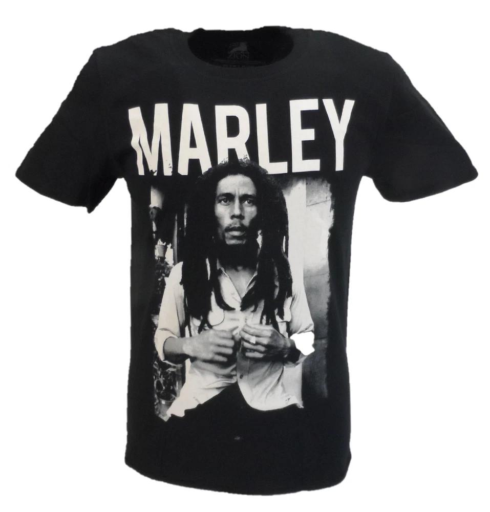 Unisexs Official Licensed Bob Marley Black and White T Shirt S