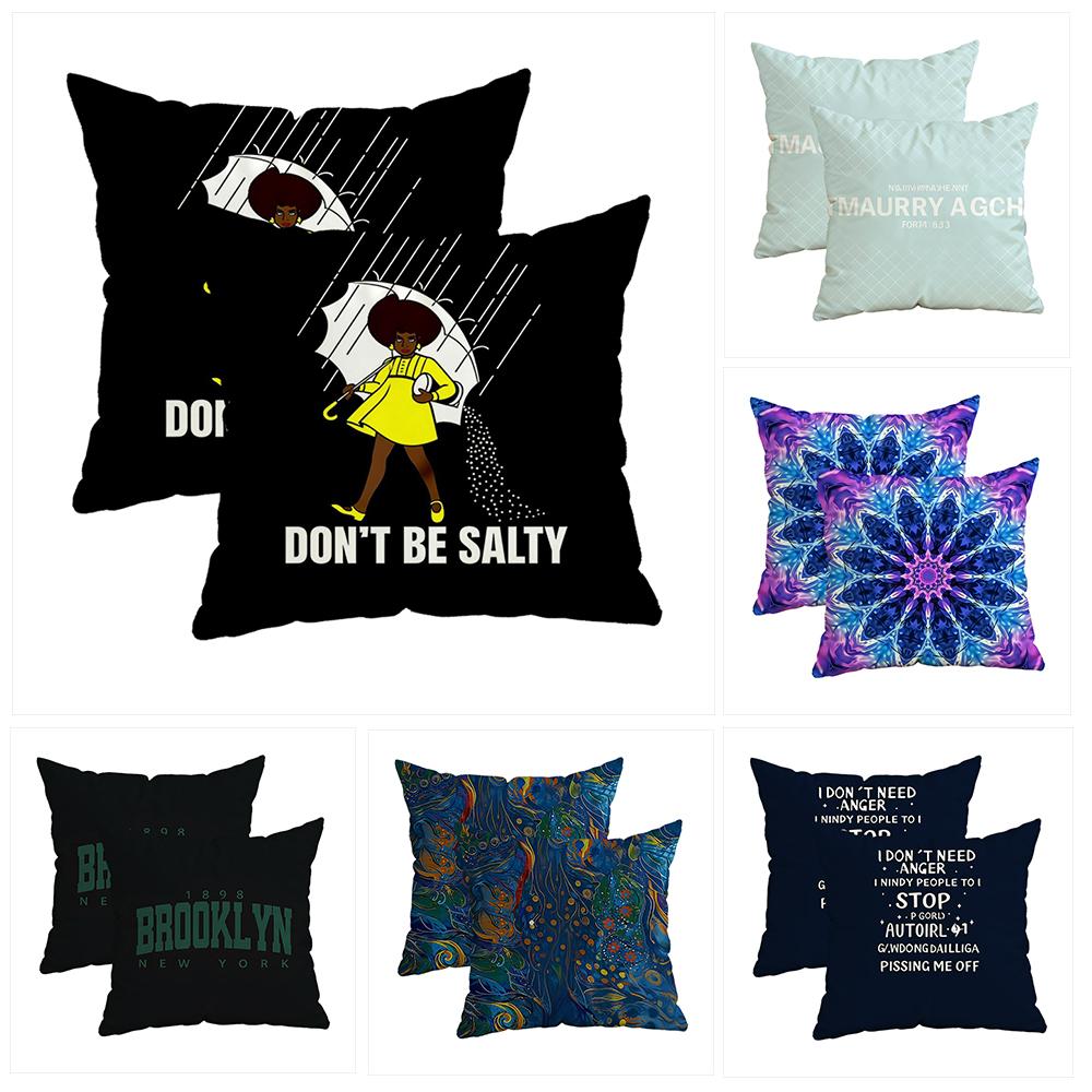Don'T Be Salty Throw Pillow Coverzipper Design, Decorative Pillowcase, 45X45 Cm Pillowcase