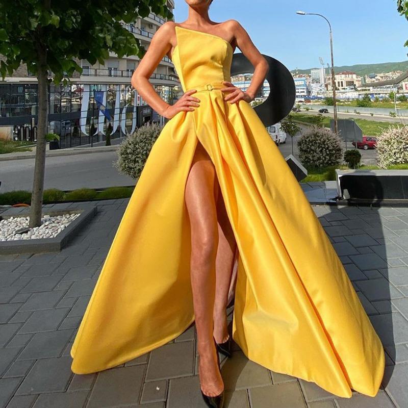 Frühling und Sommer Neues Damen Schulterfreies Tube Top Sexy Kleid