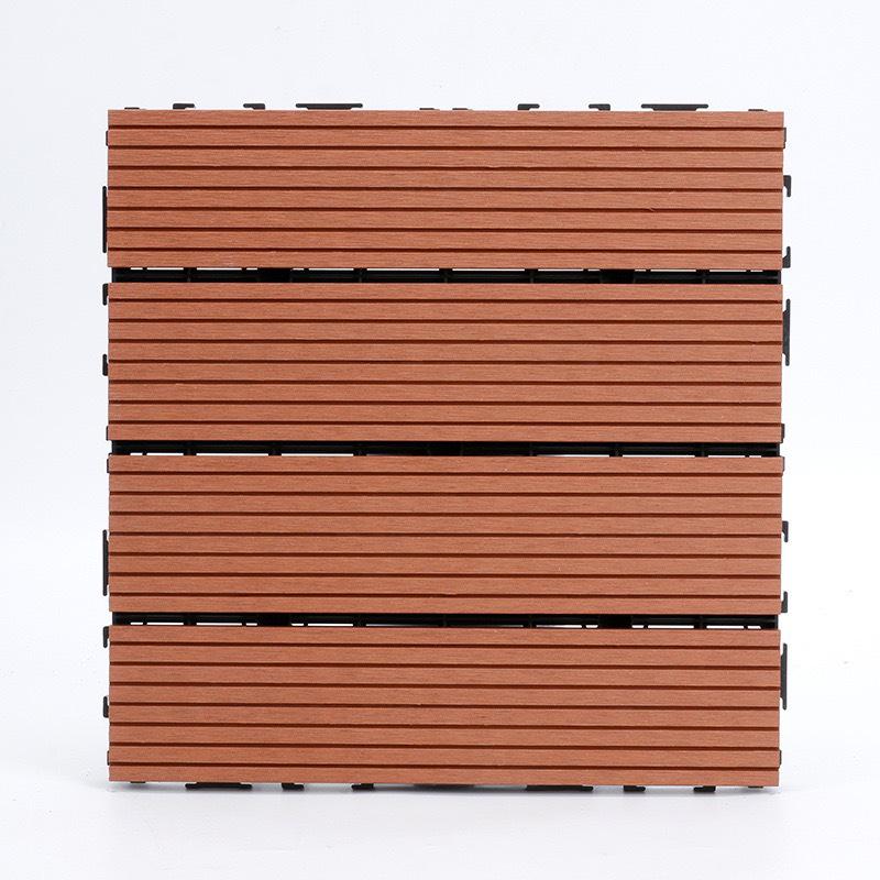 Außen-Holz-Kunststoff-Verbundstoff Terrassenbelag, Selbstverlegend & Korrosionsbeständig für Balkon- & Hofsanierung