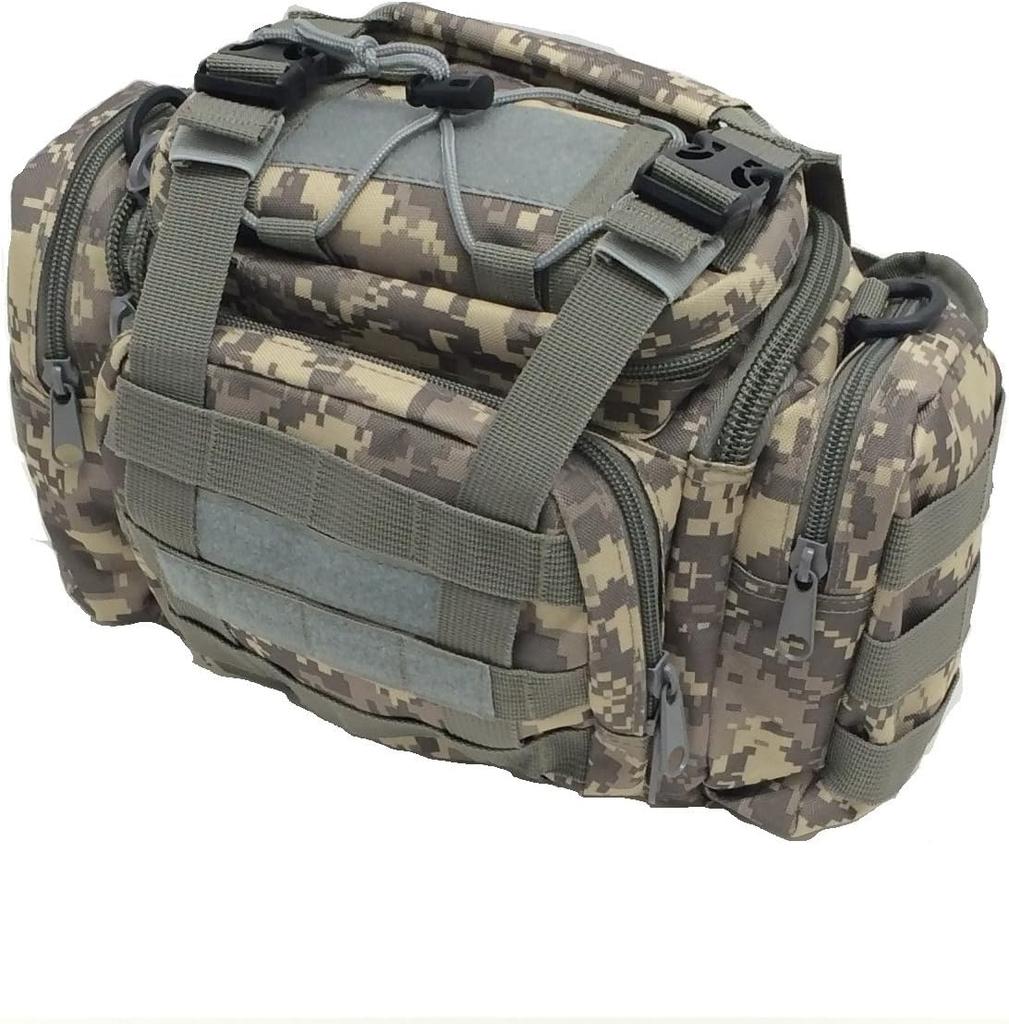 Oruldo Fishing Tackle Fishing Tool Lure Fishing Tackle Waist Ideal for Cycling and Outdoor Includes Survival Sheet Camouflage qa100080a08n0b3