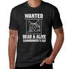 Schrödingers Katze T-Shirt-Lustiges Gesucht Lebendig oder Tot T-Shirt T-Shirt neue Ausgabe T-Shirt Grafik T-Shirt Herren Trainingsshirt
