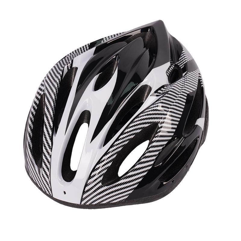 

Велосипедный шлем унисекс с возможностью крепления этикетки Large чёрный/белый