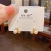 Delicate Fashion Simple Versatile Zircon Pearl Cherry Stud Earrings For Women