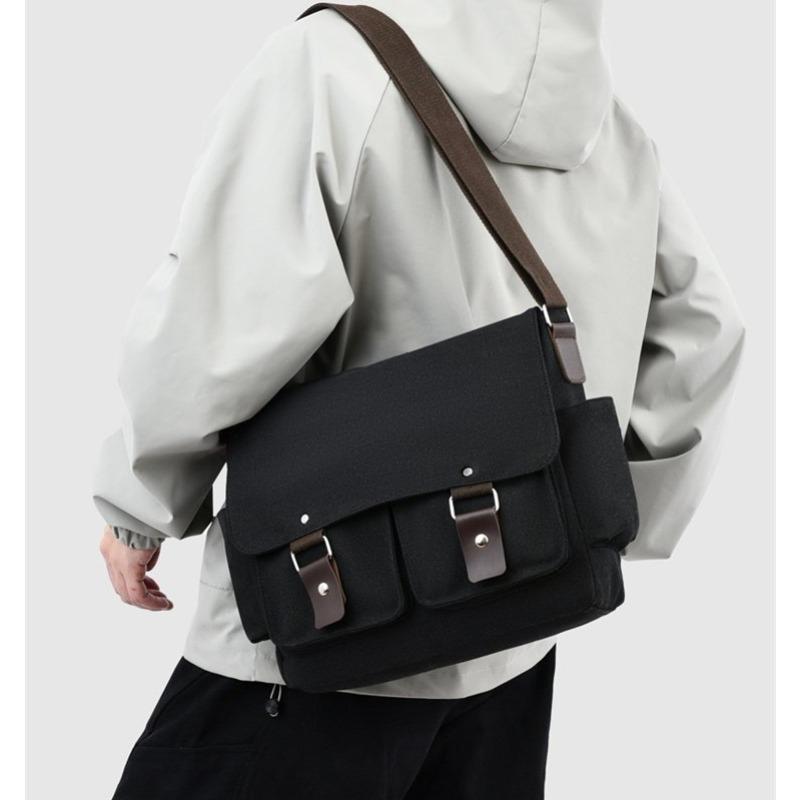 Bolsos cruzados de marca para hombre, bolsos de hombro de lona para hombre, bolsos de mensajero para niño, bolsos de hombre para viaje, bolso grande informal gris
