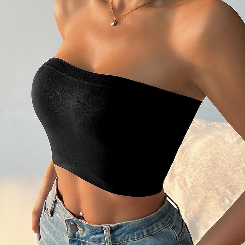 European & American Strapless Women's Seamless Bandeau - Breathable, Beautiful Back & Anti-Exposure Vest