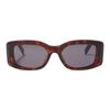 Celine Square Acetate Sunglasses With Logo Women sunglasses Brown 4S282CPLB19TR-0