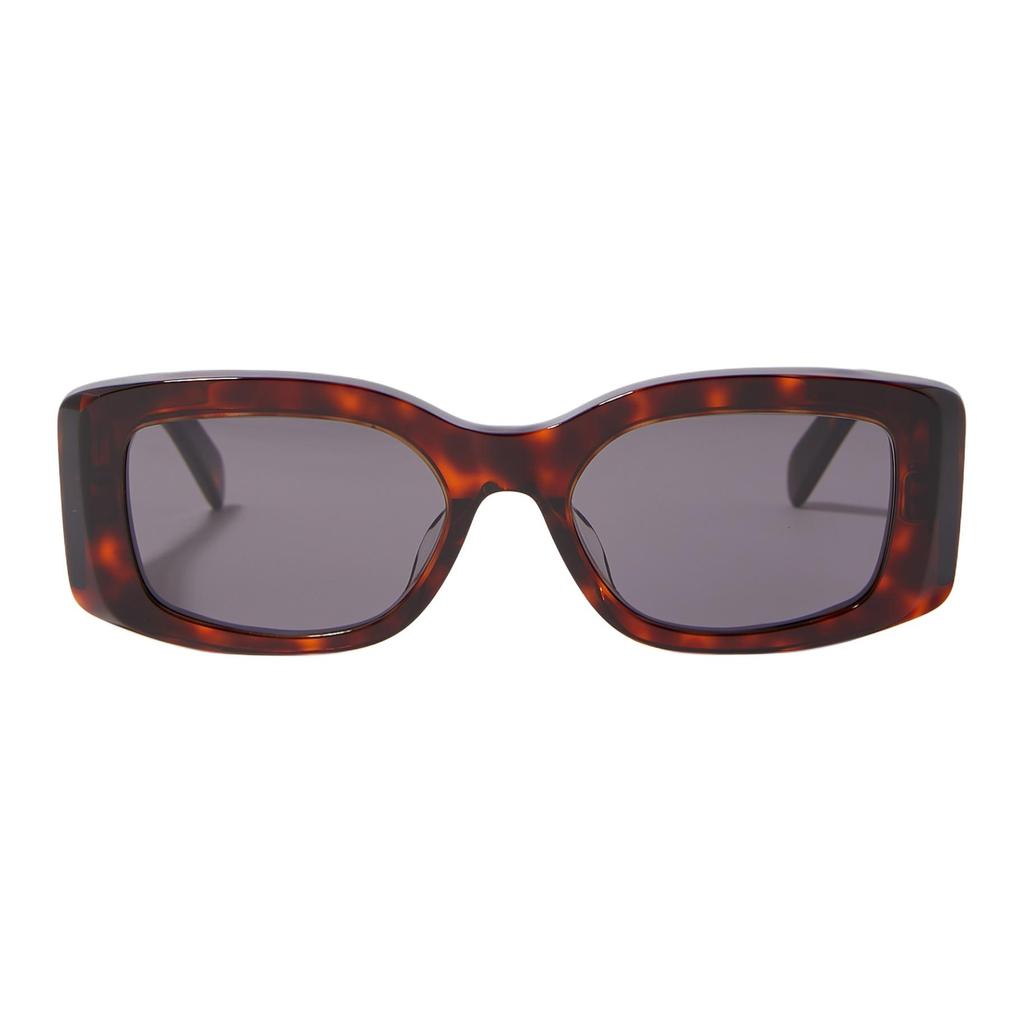 Celine Square Acetate Sunglasses With Logo Women sunglasses Brown 4S282CPLB19TR-0