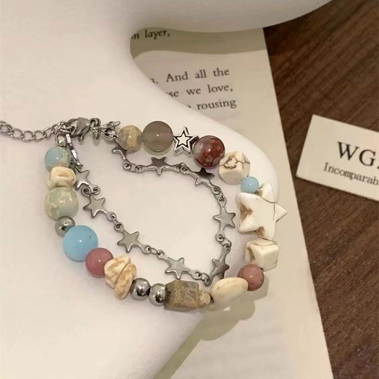 Fashionable Lightweight Star Stone Bracelet For Women Summer Trend 2024