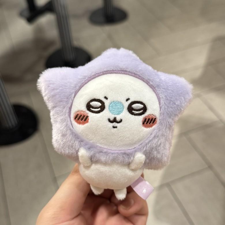 Плюшевый брелок Chiikawa Hachiware Usagi Momonga Для украшения рюкзака и подарков Purple