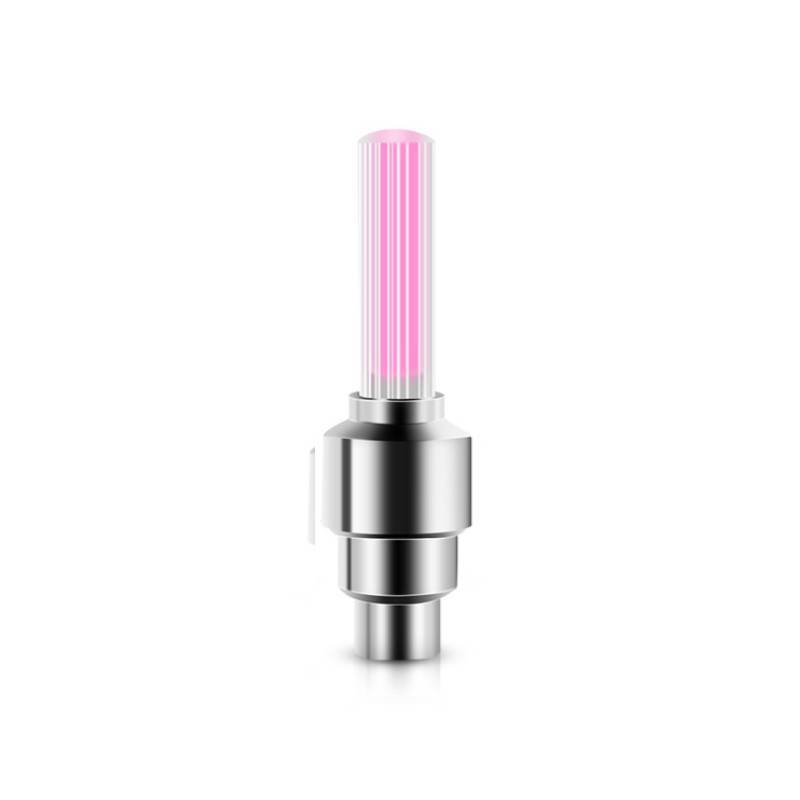 Bicycle Valve Cap Lights With Led Illumination For Cycling Accessories And Safety