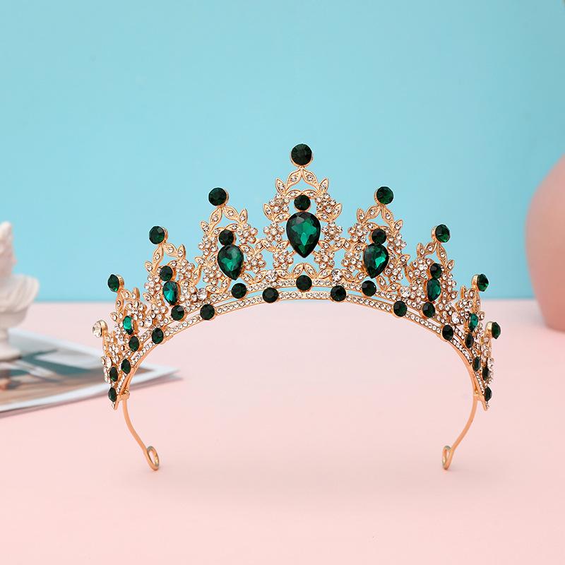 Bride's Crown Headband Wedding Korean Birthday Gift Adult Gift Crystal Crown Princess Dress Hair Accessory