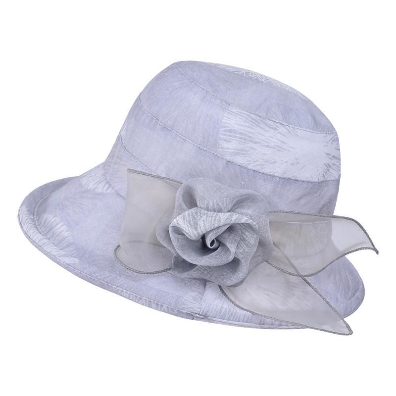 Summer Foldable Sun Hat Children Mesh Flower Bucket Hat Thin Breathable Basin Hat Mother Sun Hat