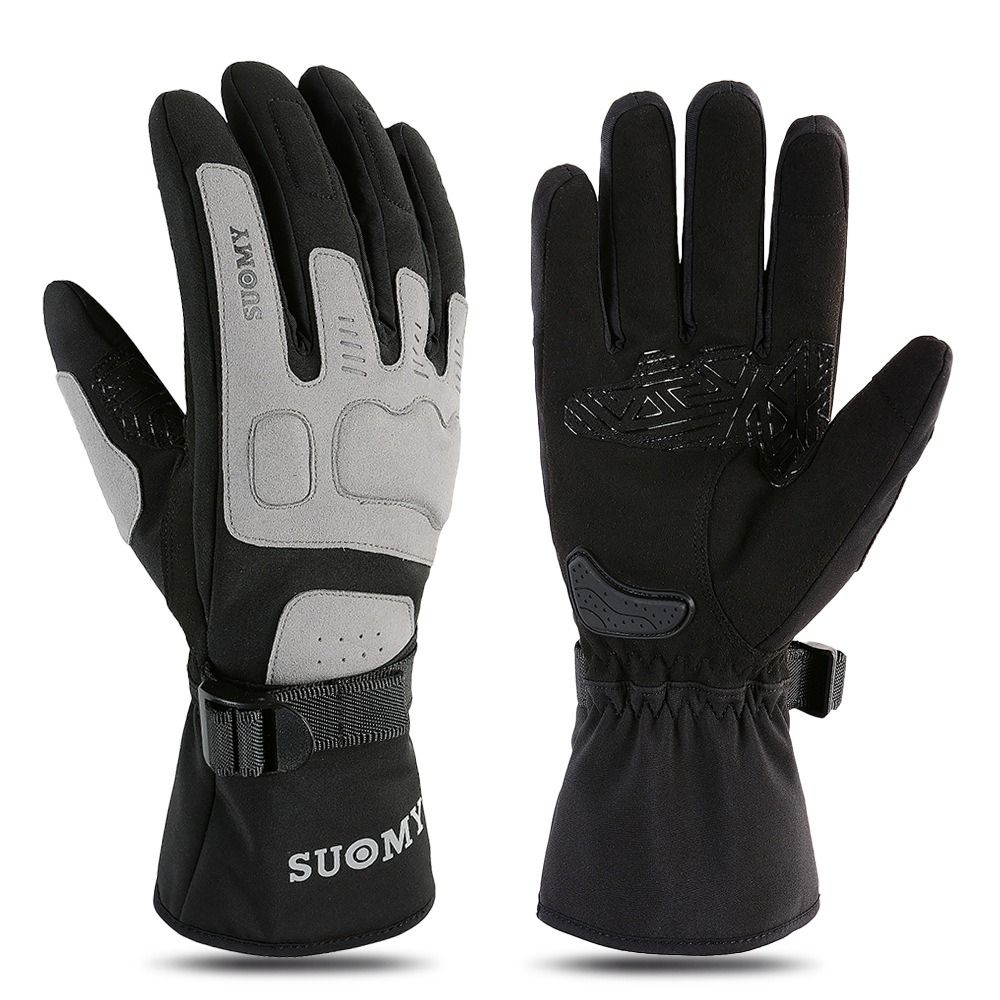 1Pair Touch Screen Motorcycle Gloves Waterproof Biker Gloves  for Cycling,Hiking,Running,Driving