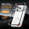 Luxury Metal Aluminum Alloy Frame Lens Protective Phone Case For iPhone 17 16 15 14 13 Pro Max Silicone Lining Shockproof Bumper
