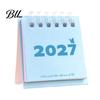 Calendar Mini Desk 2027, Jan. 2027 to Dec. Standing Flip Small Vertical Desktop Calendar, 12 Monthly Planner with Twin-Wire Binding for Home