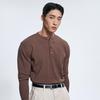 Torence Men’s Ribbed Henley Neck Long Sleeve T-Shirt 3 Colors