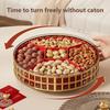 Rotating Fruit And Snacks Serving Tray Designed For Easy Access To Dry Fruits Nut And Candy During Family Gatherings