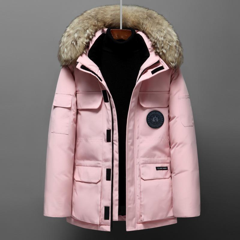 Expedition Winter Goose Down Jacket: Unisex Parka Model 08 with Canadian White Duck Down.