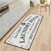 Anti-fouling Laundry Carpet Waterproof Laundry Rug Skin Friendly Laundry Floor Mat  Home Decor