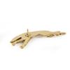 Greyhound, English Greyhound - Gold-plated Pin Brooch, Elegant Dog Ornament, Unique Pin by Art-Dog Brand