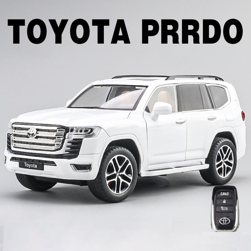 

1:24 Toyota LAND CRUISER PRADO Key Control Alloy Car Model Sound and Light Pull Back Children s Toy Collectibles Birthday gift