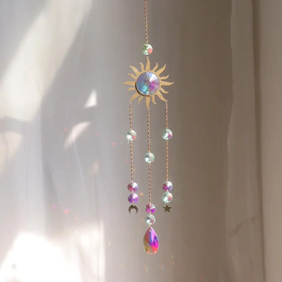 High Quality Sun Catcher Crystal Sun Catchers Hanging Suncatche Wind Chime Window Hanging