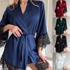 Sexy Lace Long-Sleeve Simple Comfortable Home Robe