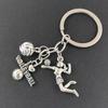 [Volleyball Keychain] Sporty Golden Volleyball-themed Keychain | Men's Wallet, Backpack, And Car Ornament, I Love