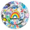 100 Cute Waterproof Cartoon Stickers for DIY Journaling & Fridge Storage