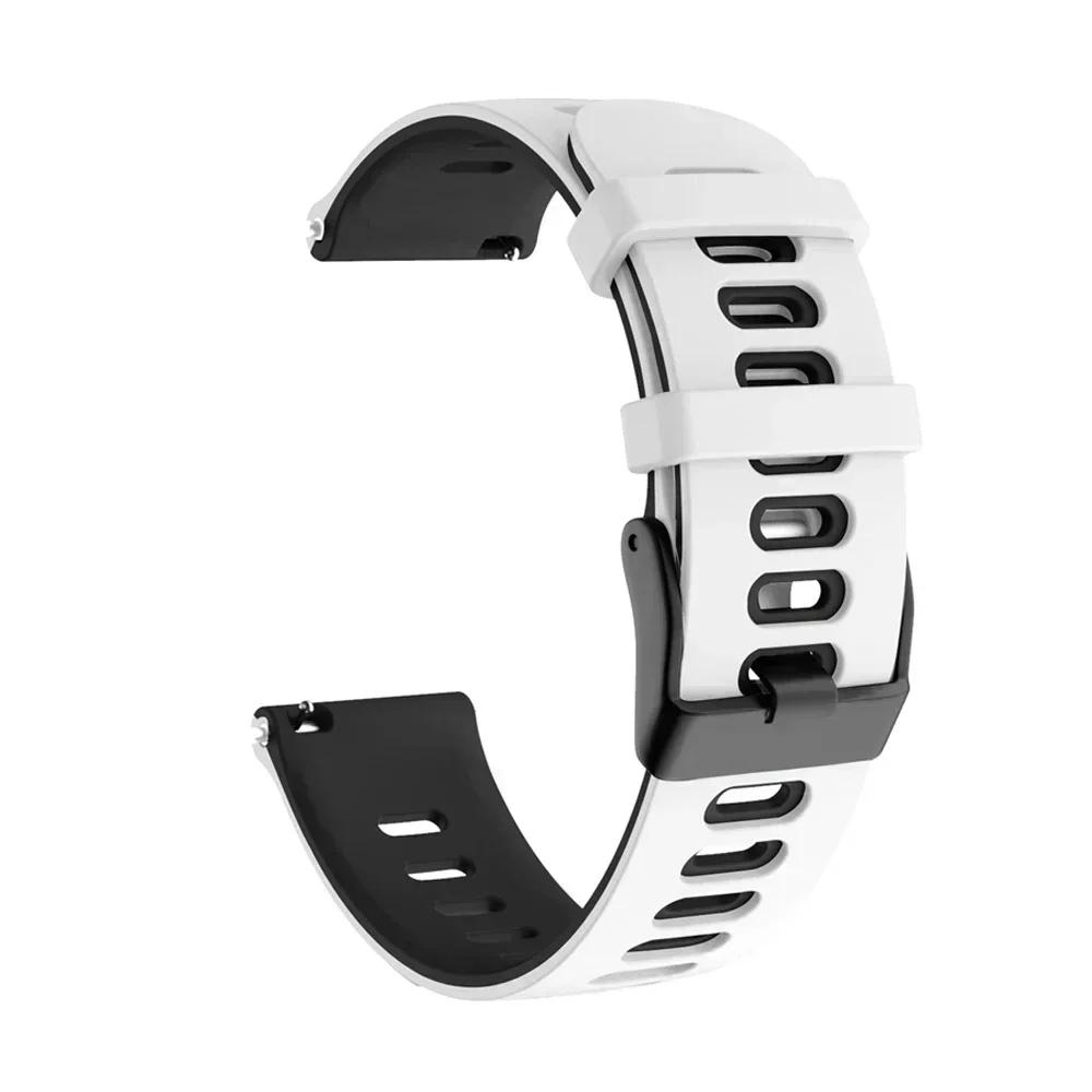 22mm Silikonowy Pasek do Zegarka Dla COROS APEX 46mm 2 Pro/PACE Pro 3 Wymienny Miękki Pasek na Nadgarstek Dla Xiaomi Watch S4 Sportowy Bransoleta Correa