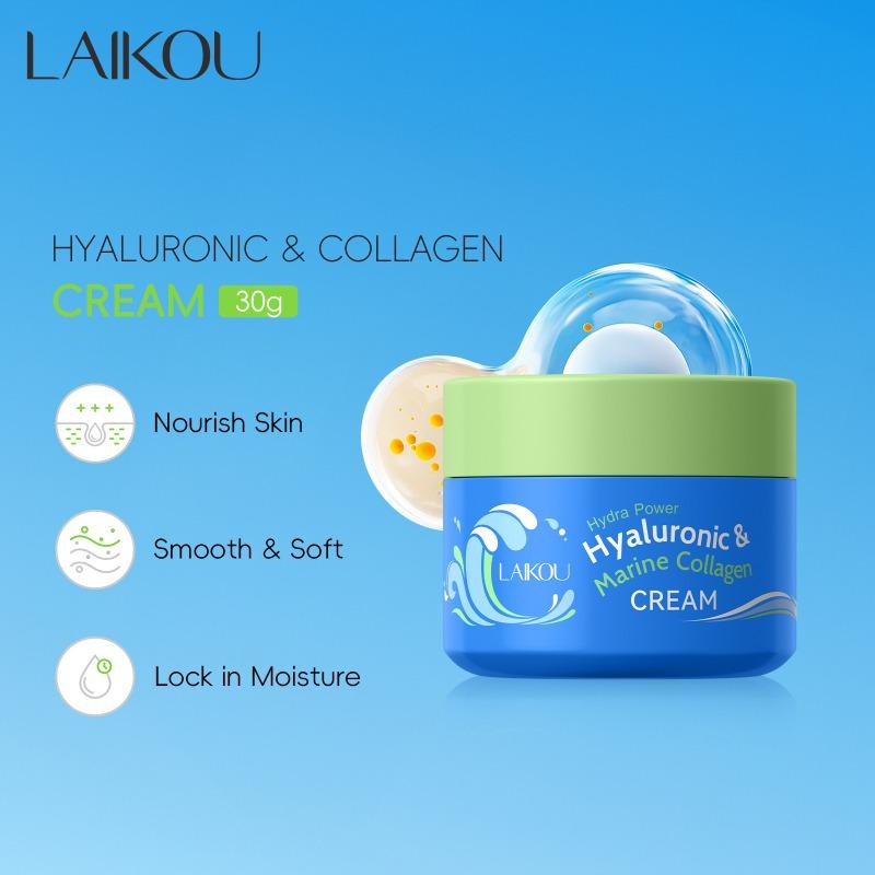 LAIKOU Hyaluronic Acid Collagen Cream 30g Hydrating and Moisturizing