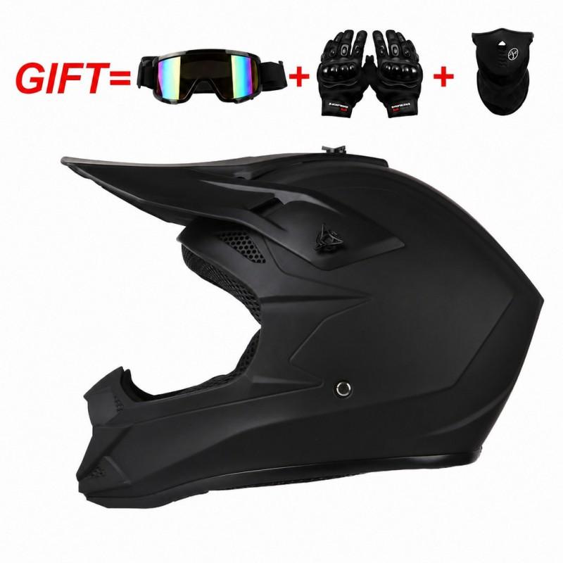 Full Face Off-Road Motorcycle Helmet ABS Material Ventilated Design Dirt Bike Riding Adult Unisex S-XXL