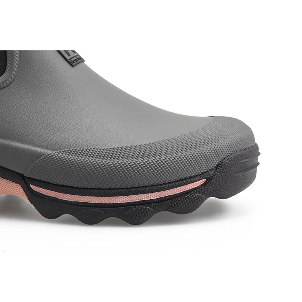 Rouchette Clean Lady Women'S Ankle Gardening Rain Boots_Gray