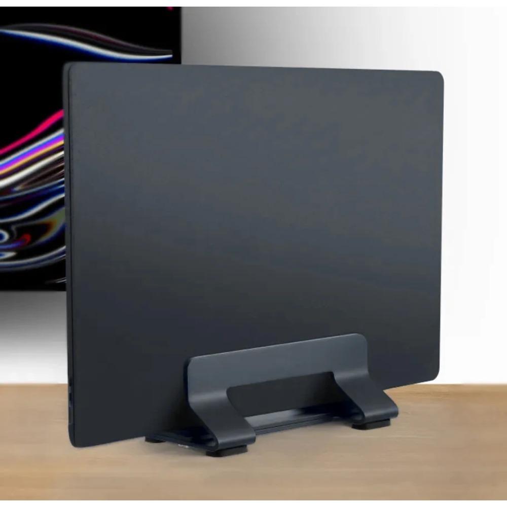 1pc Simple Practical Vertical Laptop Stand Tool-Free Adjustable Laptop Stand Holder Vertical Width From 0.35"-1.6" Support Almost All Laptop