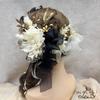 Hair Accessory for Coming-of-Age Ceremony, Pre-wedding Photoshoot, Dahlia, Headband, Hydrangea, Ribbon, Graduation Ceremony, Entrance Ceremony,