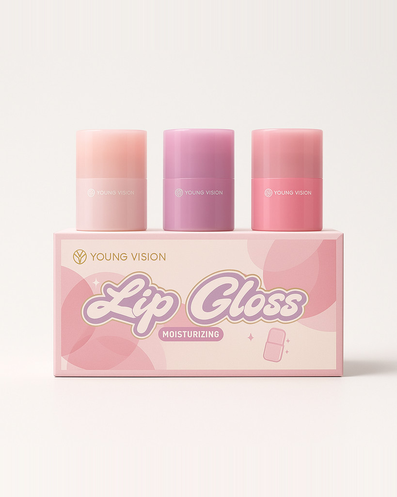 YOUNG VISION Twist Lip Gloss 3 Color Set Hydratační a zvlhčující barva Mirror Lip Gloss Lip Oil