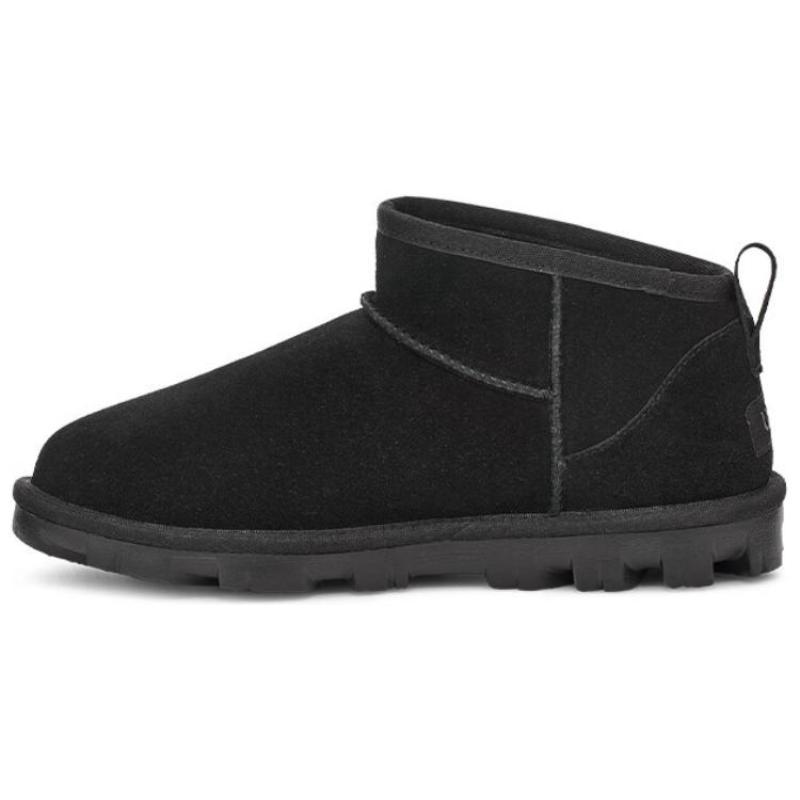 UGG Essential Cow Split Leather Thermal Short Snow Boots Unisex Black Sneakers 1166732-BLK 36 чёрный 19100₽