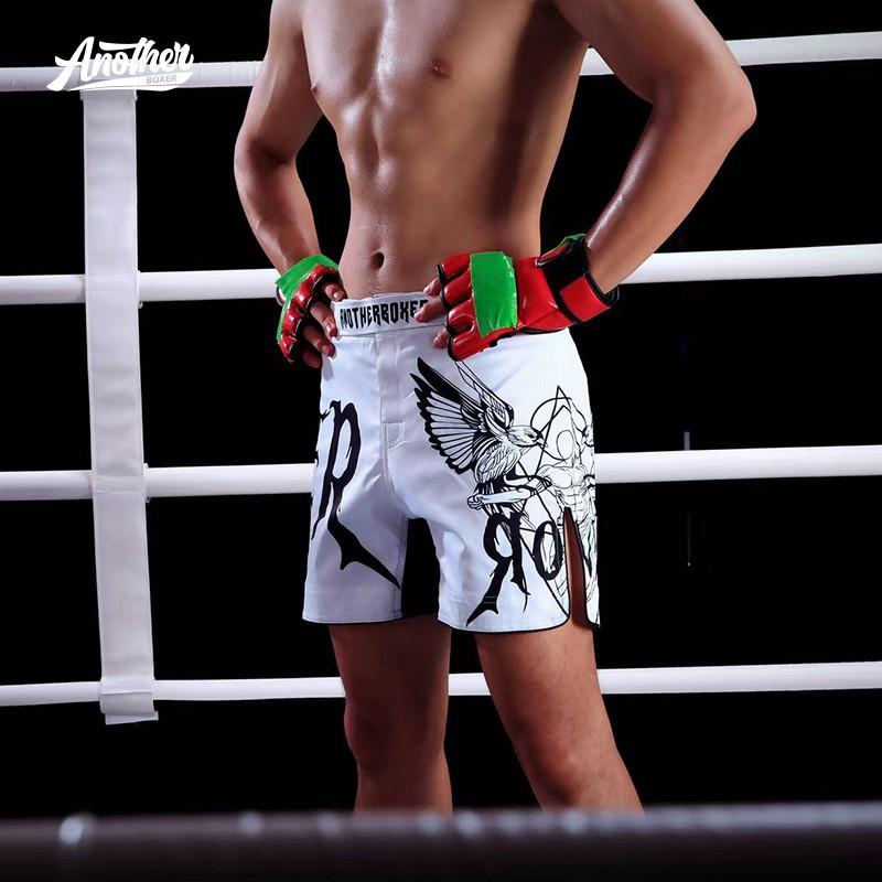 ANOTHERBOXER MMA Shorts Men Women - Love Print Training Fight Boxing Martial Arts